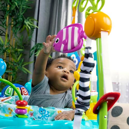 Baby Einstein, Ocean Explorers Curiosity Cove 2-in-1 Educational Activity Jumper and Floor Toy, Ages 6-12 Months
