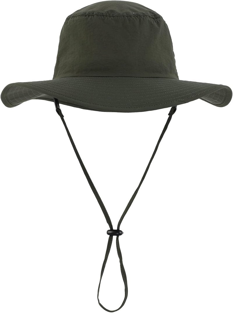 UPF50+ Men's Sun Hat - Wide Brim UV Protection Fishing Cap | Breathable Mesh Gardening Bucket Hat