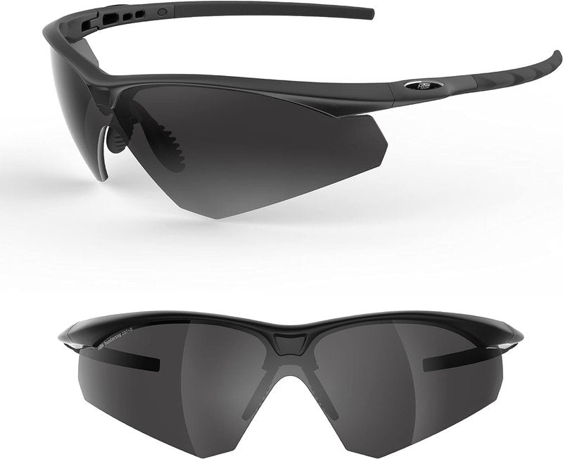HTS Huntersky Tactical Shooting Safety Glasses - Anti-Fog ANSI Z87.1 Ballistic Eye Protection for Hunting & Airsoft