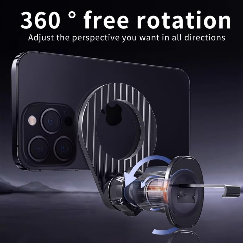 Car Phone Holder for MagSafe Car Mount, Universal Car Air Vent for MagSafe Car Phone Holder Fit for All Phones, Black