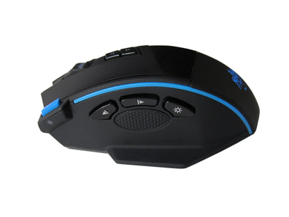 MOJO Silent Dual Mode Wireless Rechargeable Gaming Mouse - Ultra Fast Tournament Level Performance Mouse for PC Gaming w/Adjustable DPI (1000-4800), Custom Software, Macros, and More