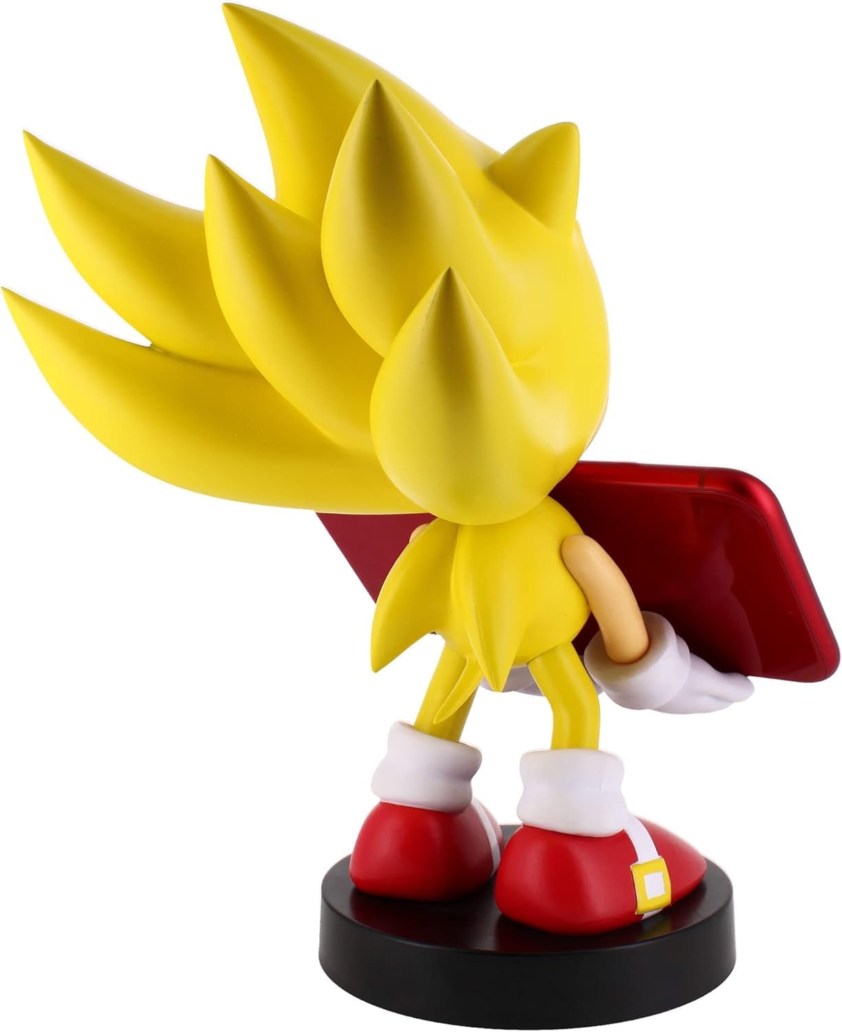 Exquisite Gaming: SEGA: Super Sonic - Original Mobile Phone & Gaming Controller Holder, Device Stand, Cable Guys, Sonic The Hedgehog Licensed Figure