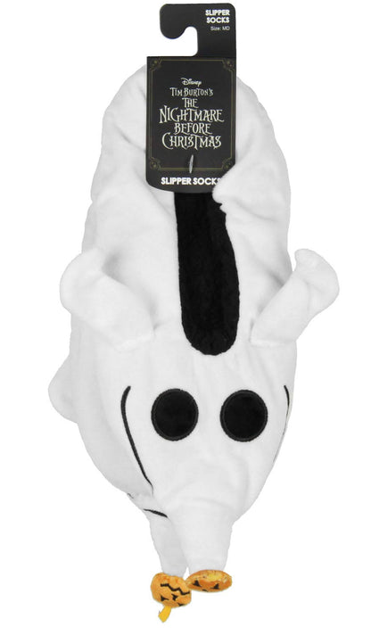 The Nightmare Before Christmas Zero Dog Character Slipper Socks with No-Slip Sole For Women Men (Medium)