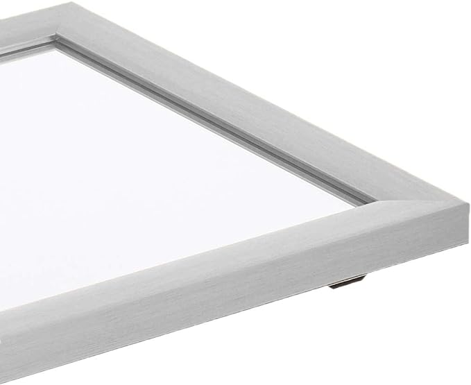 Amazon Basics Rectangular Wall Mount Mirror 16" x 20" - Standard Trim, Nickel