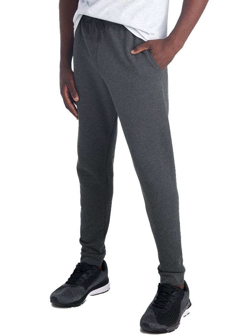 Jerzees Men's NuBlend Fleece Joggers & Sweatpants, Joggers-Heather Black, Large