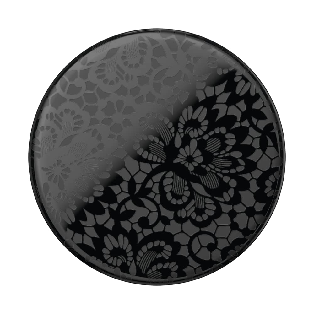 PopSockets Phone Grip with Expanding Kickstand, Adhesive Grip - Lace Noir