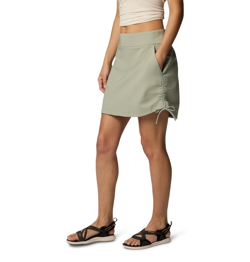 Columbia Womens All Seasons Ruched Skort, Safari, 2X