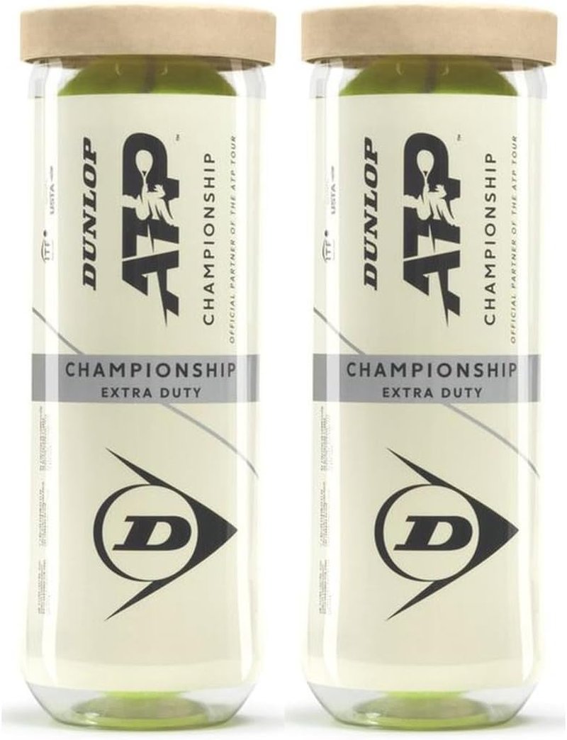 Dunlop ATP Championship Tennis Balls - Extra Duty, Regular Duty & High Altitude | 3 Ball Can Multi-Pack Options