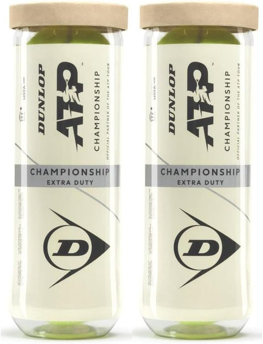 Dunlop ATP Championship Tennis Balls - Extra Duty, Regular Duty & High Altitude | 3 Ball Can Multi-Pack Options