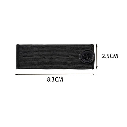 5PCS Adjustable Waist Extender, Elastic Button Extender Pants Waist Extension for Trousers Jeans Pregnant Trousers