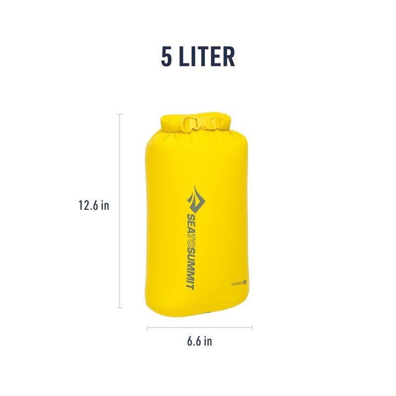 Sea to Summit Lightweight Dry Bag, Multi-Purpose Dry Storage, 35 Liter, Sulphur Yellow