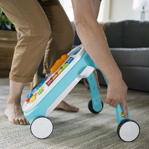 Baby Einstein, Musical Mix ‘N Roll 4-in-1 Activity Walker and Table, Educational Push Along Toy, 4 Languages, 100+ Melodies and Phrases, Ages 6 Months +