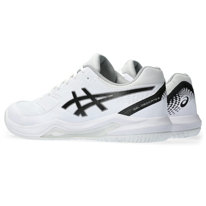 ASICS Men's Gel-Dedicate 8 Tennis Shoes, 11, White/Black