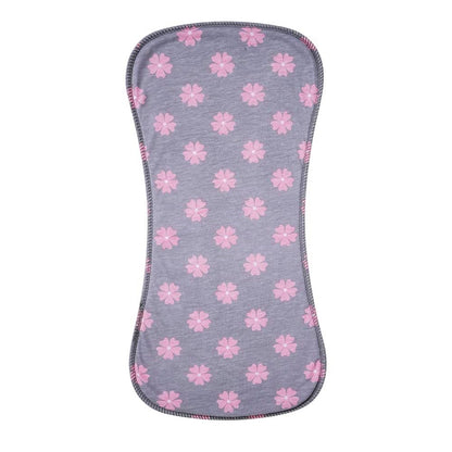 6 Pack Cotton Baby Burp Cloths Extra Absorbent Soft for Baby Boys and Girls (Pink02)