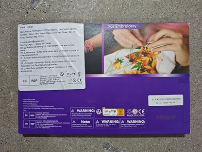 Caydo Embroidery Floss 50 Skeins Embroidery Thread, Rainbow Color Friendship Bracelet String with 12 Pieces Floss Bobbins for Bracelet Making, Sewing Crafts