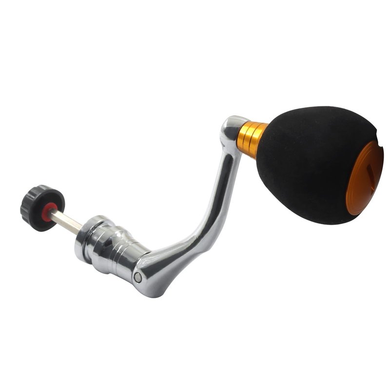Cionyce Fishing Spinning Reel Handle - Rocker Arm Replacement Power Handle Grip in for Spinning Fishing Reels, Fishing Reel Accessories & Maintenance Tools (Gold)