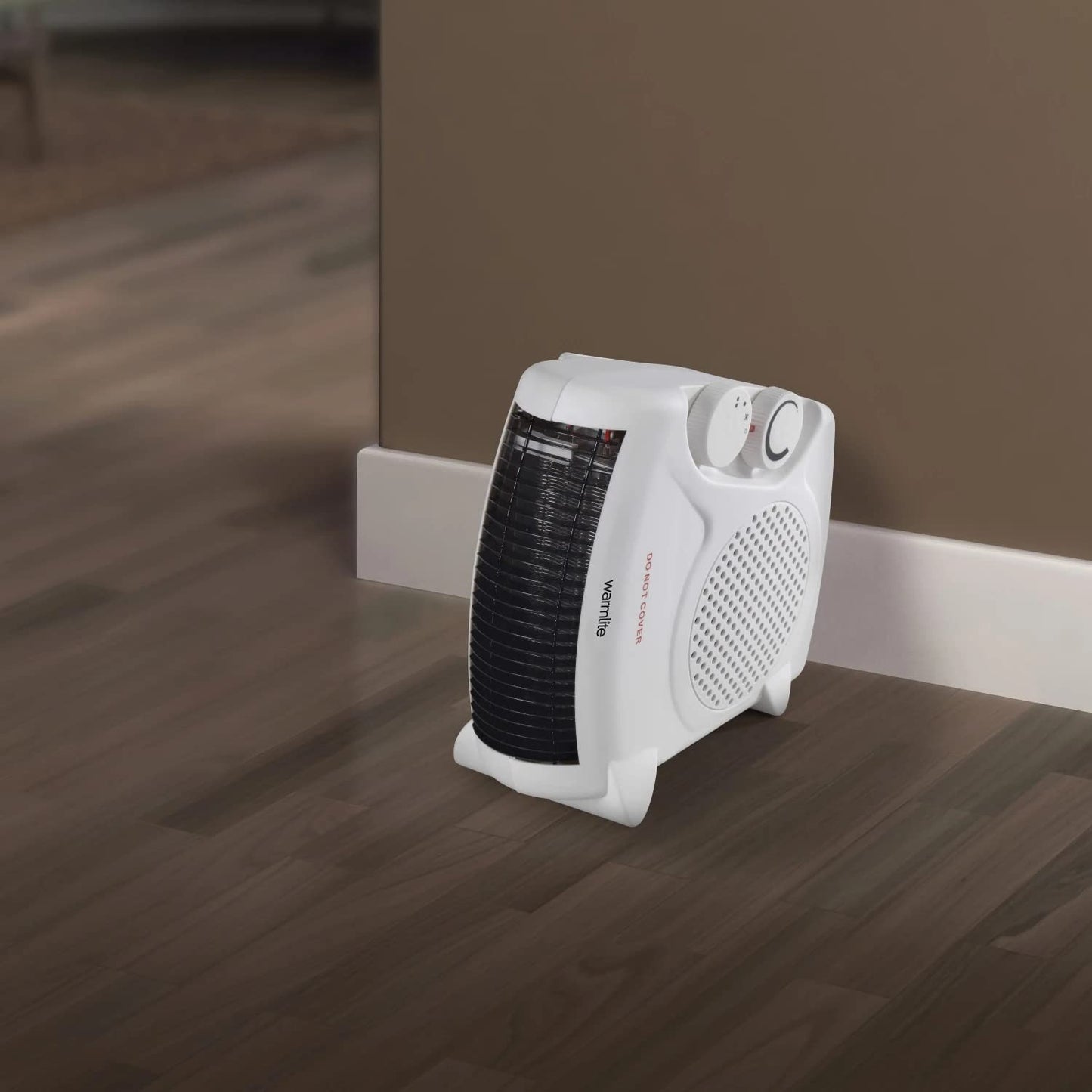 Warmlite WL44001 Thermo Fan Heater with 2 Heat Settings and Overheat Protection, 2000W, White