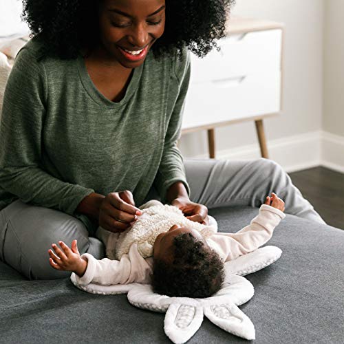 Ingenuity InLighten Baby Bouncer Infant Seat with Light Up -Toy Bar, Vibrations, Tummy Time Pillow & Sounds, 0-6 Months Up to 20 lbs (Twinkle Tails Bunny)