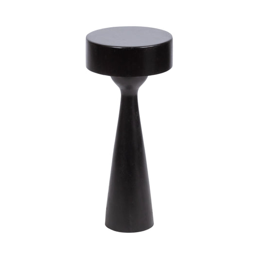 Kate and Laurel Solbrett Transitional Sophisticated Round Drink Table; 10 x 10 x 22; Natural Wood; Sculptural Bedroom Nightstand with Unique Pedestal Table Design for Use as Indoor Plant Stand