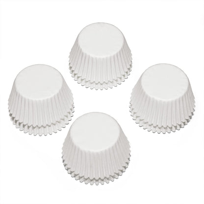 Caperci 500 Count Mini Cupcake Liners White Muffin Liners Greaseproof No Smell Small Cupcake Wrappers Baking Cups