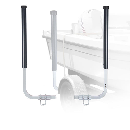 VEVOR Boat Trailer Guides, 40 in/48 in Height Guide Poles, 2PCS High-Hardness Steel Trailer Guide-Ons, Adjustable Guide Poles with PVC Pipes, for Ski Boats, Compact Fishing Boats, Small Sailboat