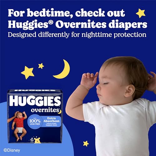 Huggies Size 1 Diapers, Snug & Dry Newborn Diapers, Size 1 (8-14 lbs), 128 Count, Packaging May Vary