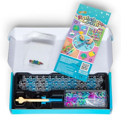 Rainbow Loom Original Loom Band Kit | Rubber Band Bracelet Kit with Loom Band Board, Loom Band Tool, and Elastic Bands Childrens Jewellery Making Kits Make Great Gifts for Kids Age 7+