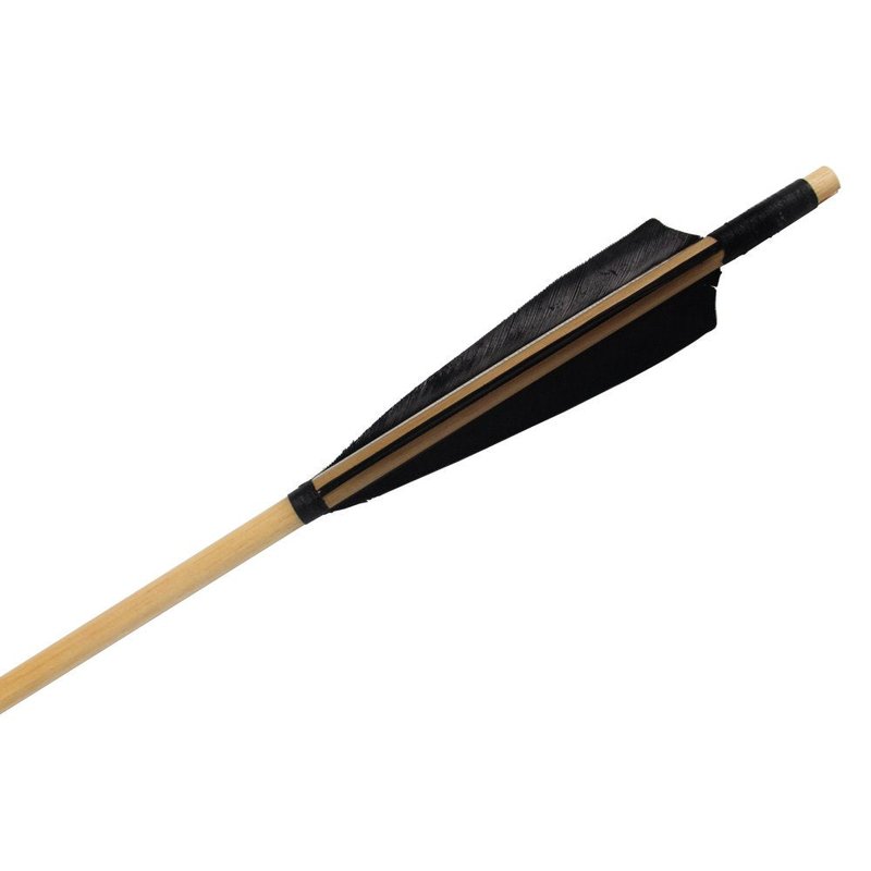 e5e10 Wooden Arrows Archery Handmade Arrows 33inch Shaft with Turkey Feather Fletching for Recurve Bow Longbow Hunting Practice 12PACK