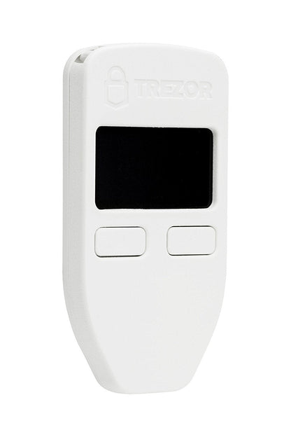 Trezor Model One - The Original Cryptocurrency Hardware Wallet, Bitcoin Security, Store & Manage Over 7000 Coins & Tokens, Easy-to-Use Interface, Quick & Simple Setup (White)