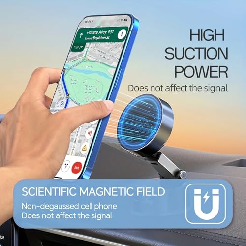 Adjustable Phone Stand with On/Off Switch, 360° Rotation, Fordable and Portable with Multipurpose Phone Holder