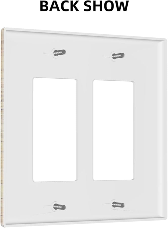 Anchor Nautical Vintage Map Double Rocker Light Switch Cover 2 Gang Outlet Wall Plate Decorative GFCI Switchplate Electrical Faceplate for Office Livingroom Home Decor