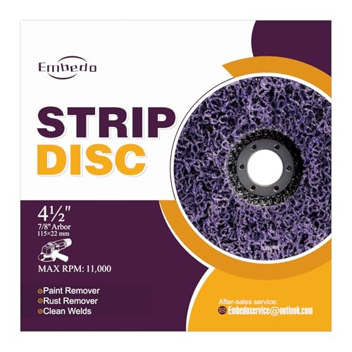 5PCS Strip Discs for Angle Grinder Paint Scraper Rust Remover for Metal,115mm Paint Stripper Abrasive Wheel Surface Polish Clean Tool