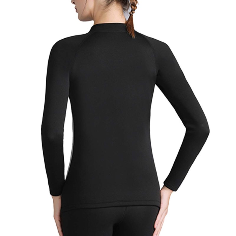 Women Sauna Suit Workout Jacket Hot Sweat Shirt Body Shaper Waist Trainer Fitness Top Long Sleeve Neoprene Zipper