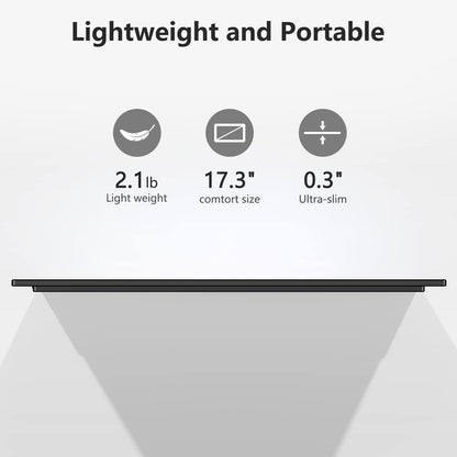 15.6inch Portable Monitor,1080P USB-C HDMI Second External Monitor for Laptop,PC,Mac Phone,PS,Xbox,Swich,IPS Ultra-Thin Zero Frame Gaming Display/Premium Smart Cover