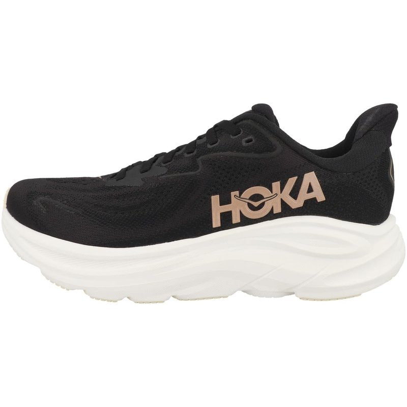 Hoka Women's Clifton 10 Black/Rose Gold 8 Medium
