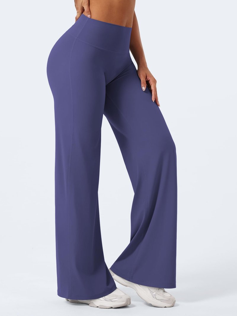 YEOREO Workout Leggings Womens No Front Seam Straight Leggings 31.5" High Waist Buttery Eddiy Gym Yoga Pants Deep Cobalt XXL