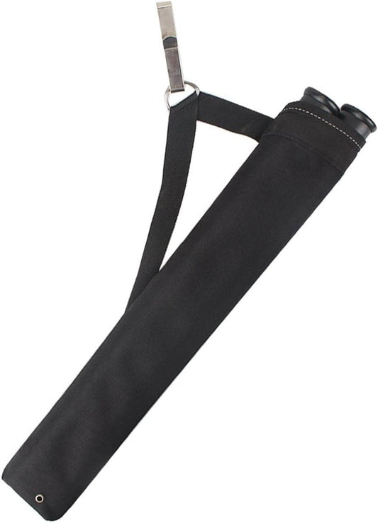 Archery Hip Arrow Quiver - 2 Tube Waist Carry Bag with Hook for Target Shooting