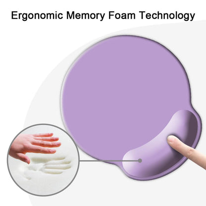 DOOKE Ergonomic Mouse Pad with Wrist Support, Cute Wrist Pad with Non-Slip Rubber Base for Computer, Laptop, Home Office Gaming, Working, Easy Typing & Pain Relief,Clove Purple