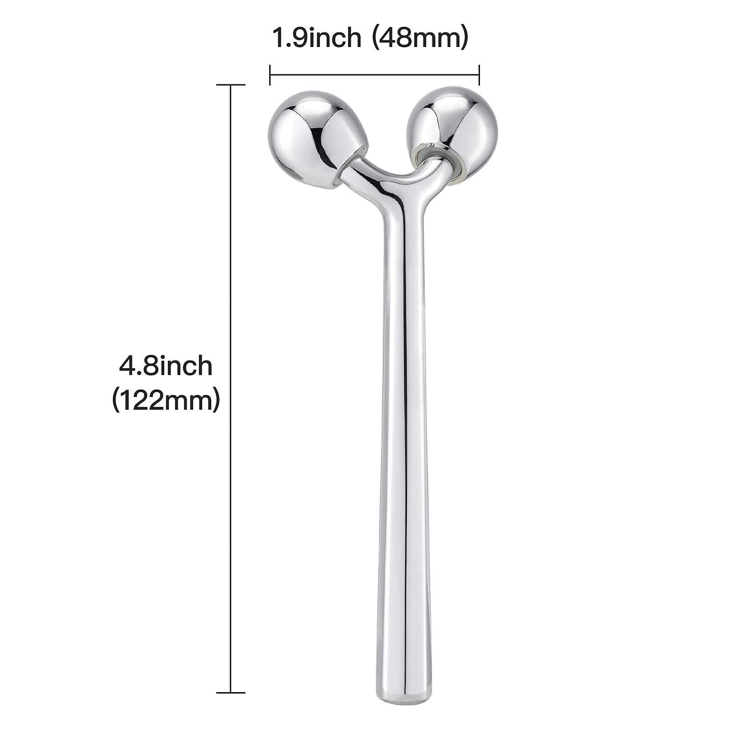 Tekson Faical Roller Massager, 3D Metal Face Massage Tool for Reduce Puffiness, Remove Eye Wrinkles, Face Lift, Increase Firmness, Anti-Aging, Skin Tightening (Zinc Alloy)