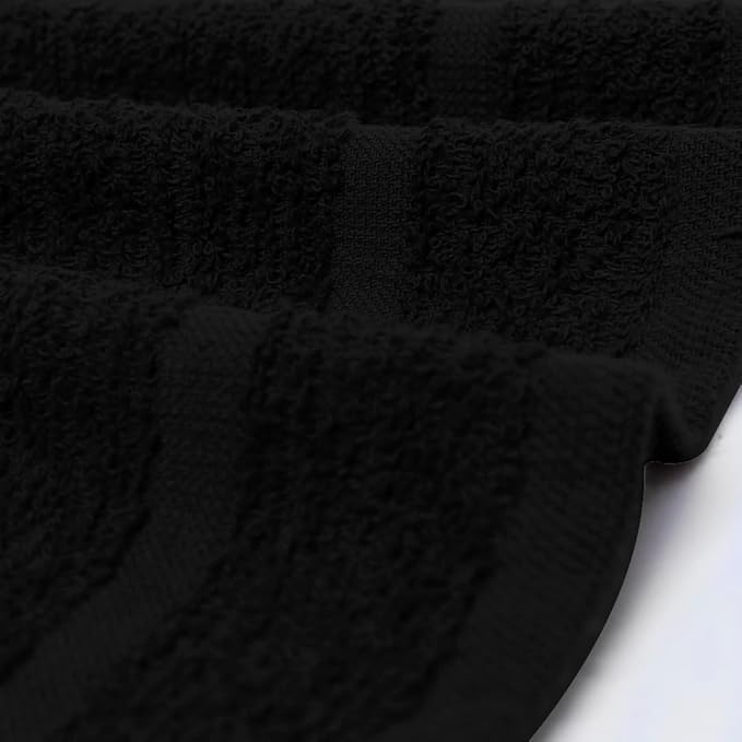 Avalon Towels Cotton Washcloths – Size 12x12 Inches, 100% Ring Spun Cotton