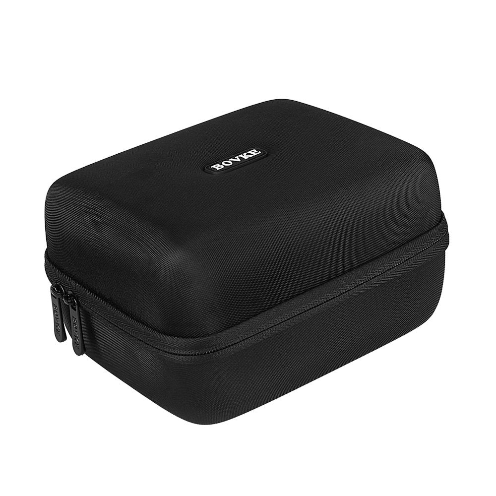 BOVKE Protective Case for Seagate Expansion Desktop, WD Elements/WD My Book Desktop External Hard Drive HDD, USB 3.0 4TB 6TB 8TB 10TB 12TB, Zipper Pocket for USB Cable Power Adapter USB Hub, Black