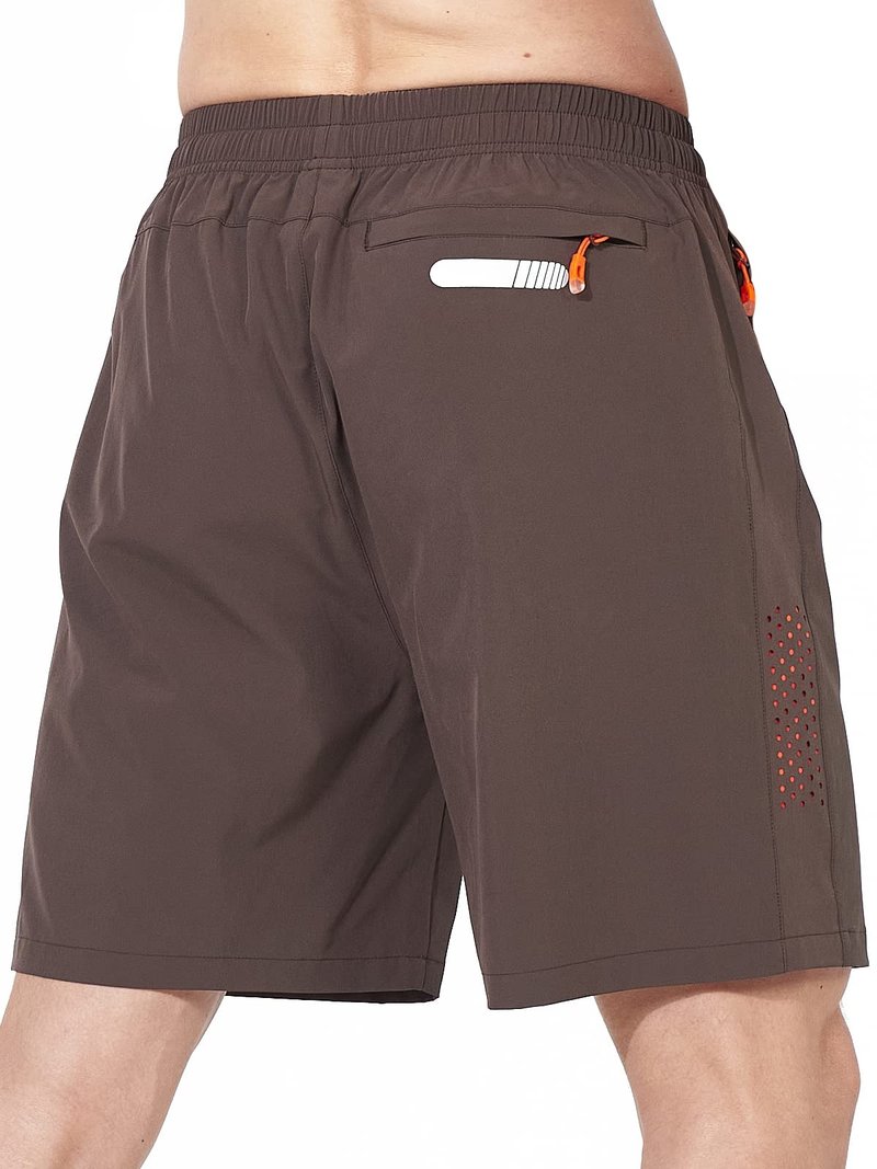NORTHYARD Men's Athletic Running Shorts Gym Workout 7"/9"/5" Quick Dry Lightweight Sports Basketball Tennis 3 Zipper Pockets Coffee L