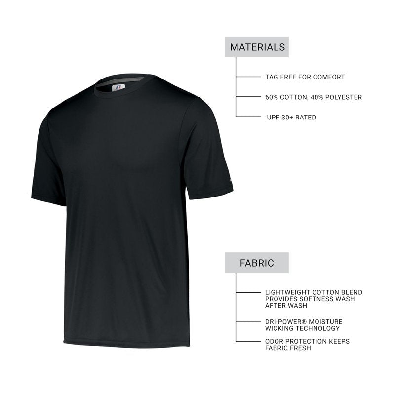 Russell Athletic Men's Short Sleeve Performance T-Shirt