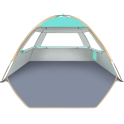 Gorich Beach Shade Tent for 3 Person with UPF 50+ UV Protection, Portable Sun Shelter Canopy, Lightweight & Easy Setup Cabana Beach Tent