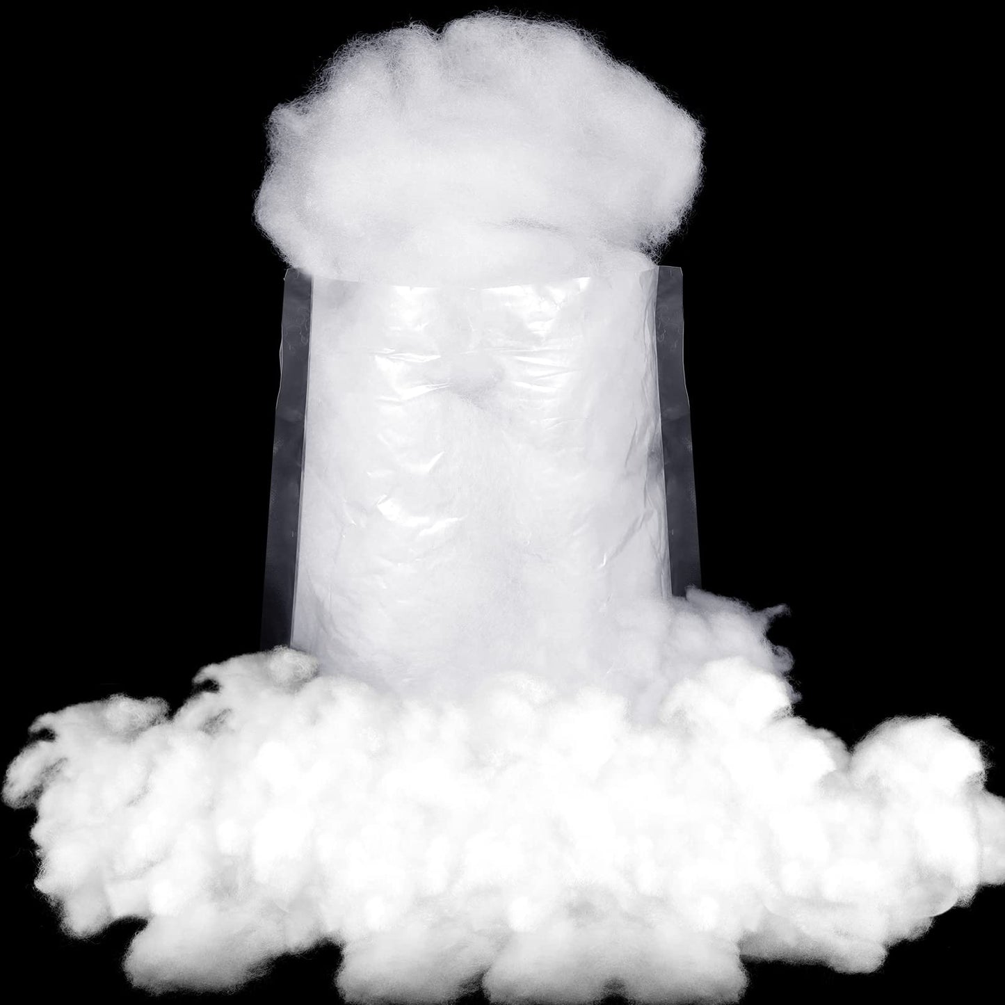 Riakrum Fake Snow Decor Artificial Fluffy Fiber Stuffing Fake White Snow for Tree Covering Home and Party Decorations(60 G)