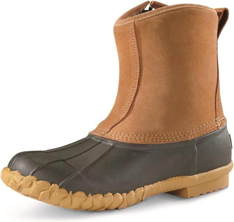 Men’s Insulated Leather Duck Boots - Waterproof Winter Shoes | 400g Insulation
