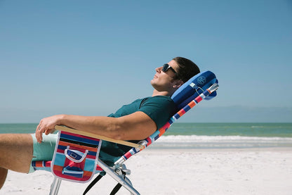 Ballast Beach Pillow – Comfy, Durable & Compact, Stays Put on Windy Beaches with Patented Sand Pouch, Inflatable Pillow for Beaches, Pools, Camping, Festivals and Travel (ADNT-Coastal-Anchor)