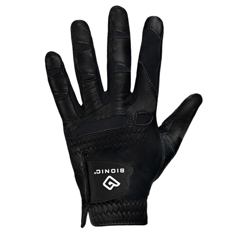 Bionic Men's StableGrip with NaturalFit 2.0 Golf Glove with Dual Expansion Thumb for Best Fit - Premium Cabretta Leather… (Black, X-Large, Right)