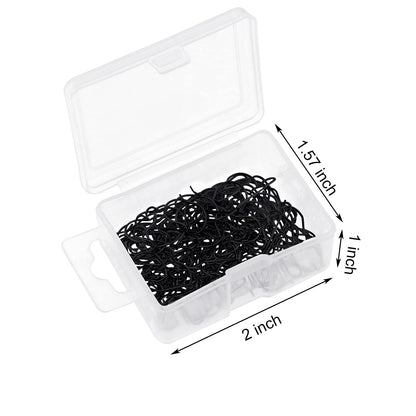 Hotop 100 Pieces Christmas Ornament Hooks Metal Wire Ornament Hooks Christmas Tree Hangers with Storage Box for Xmas Tree Party Decorations (Black)