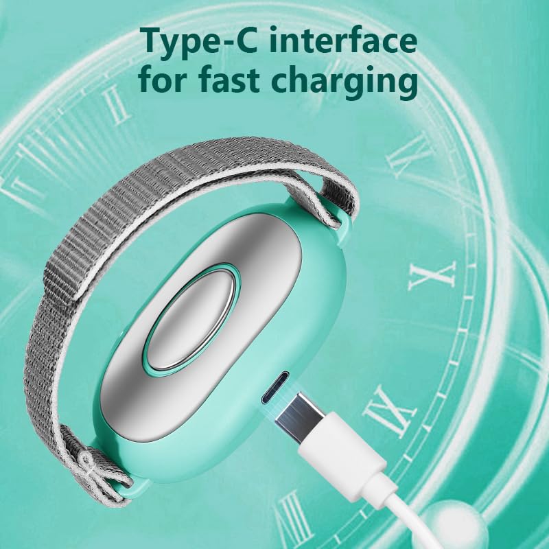 Anxiety Relief Device - Handheld Sleep Aid with Low-Frequency Pulse, Portable Microcurrent Therapy for Insomnia & Stress Relief, USB Rechargeable (Green, 1Pcs)